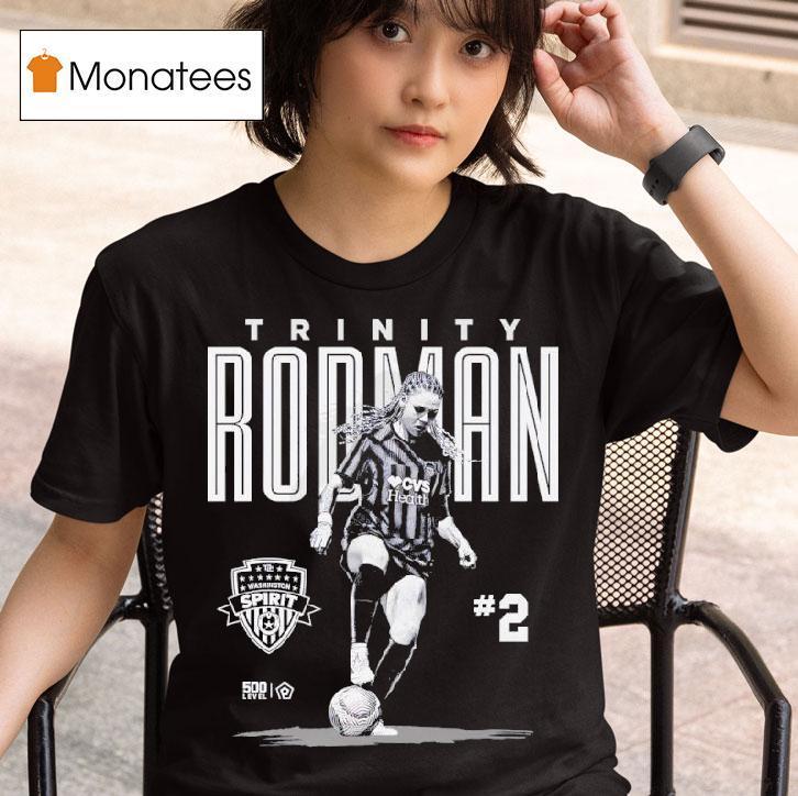 Trinity Rodman Washington Spirit Player Bitmap Graphic T Shirt