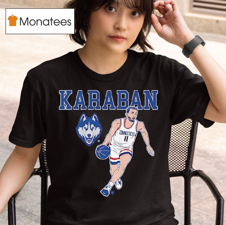Uconn Basketball Alex Karaban Name Pose T Shirt