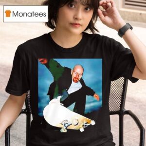 Walter White Breaking Bad Skateboarding Funny T Shirt