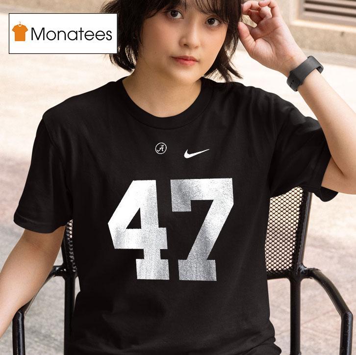 Woodrow Lowe X Alabama Crimson Tide In Memory Signature Name And Number T Shirt