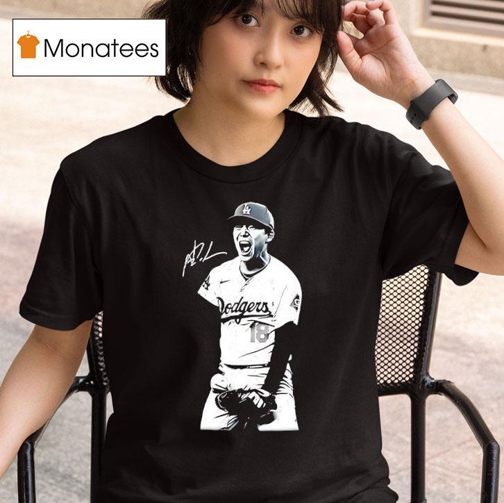 Yoshinobu Yamamoto Los Angeles Dodgers Signature T Shirt