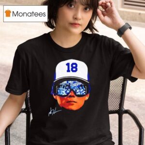 Yoshinobu Yamamoto Sunglasses Mvp Los Angeles Dodgers Mlb Baseball Champions Signature T Shirt