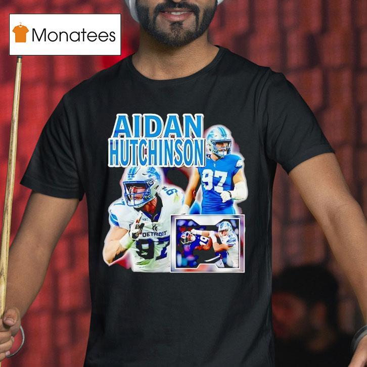 Aidan Hutchinson Detroit Lions Football T Shirt Aidan Hutchinson Detroit Lions Football T Shirt