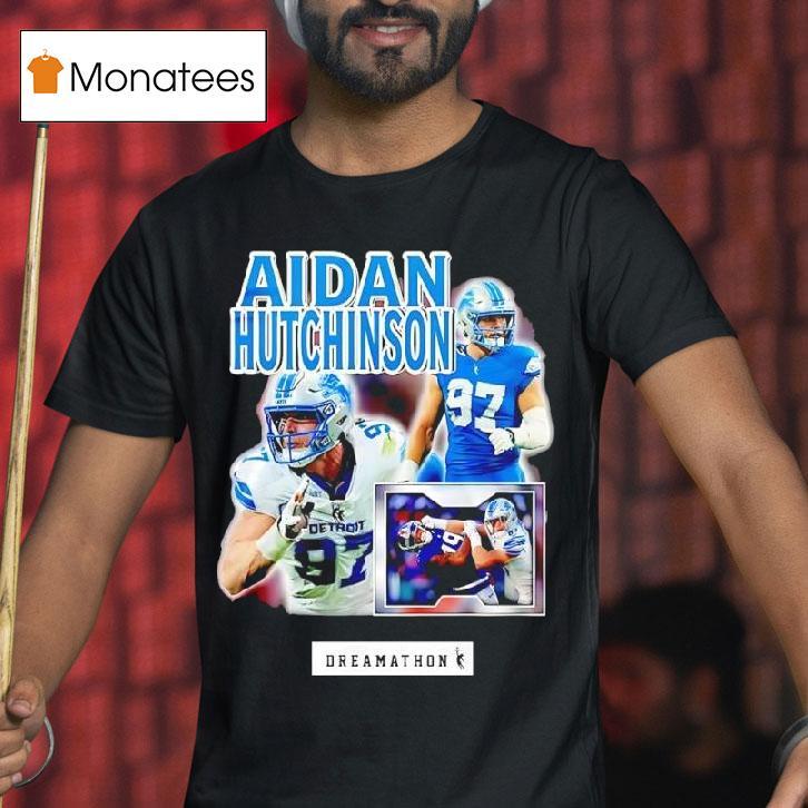 Aidan Hutchinson Nfl S Detroit Lions Graphic Featuring T Shirt Aidan Hutchinson Nfl S Detroit Lions Graphic Featuring T Shirt