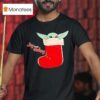 Baby Yoda Christmas Grogu Stocking Joy To The Galaxy T Shirt