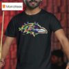 Baltimore Ravens Primary Logo Holiday Lights T Shirt