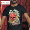 Black Chrismas Season S Greetings Skull T Shirt