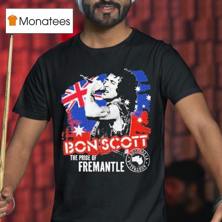 Bon Scott The Pride Of Fremantle Stamp T Shirt Bon Scott The Pride Of Fremantle Stamp T Shirt