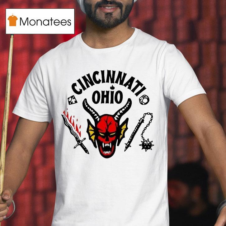 Cincinnati Ohio Stranger Things Hellfire T Shirt Cincinnati Ohio Stranger Things Hellfire T Shirt