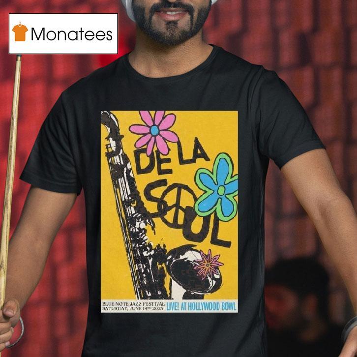 De La Soul June Live Hollywood Bowl T Shirt De La Soul June Live Hollywood Bowl T Shirt