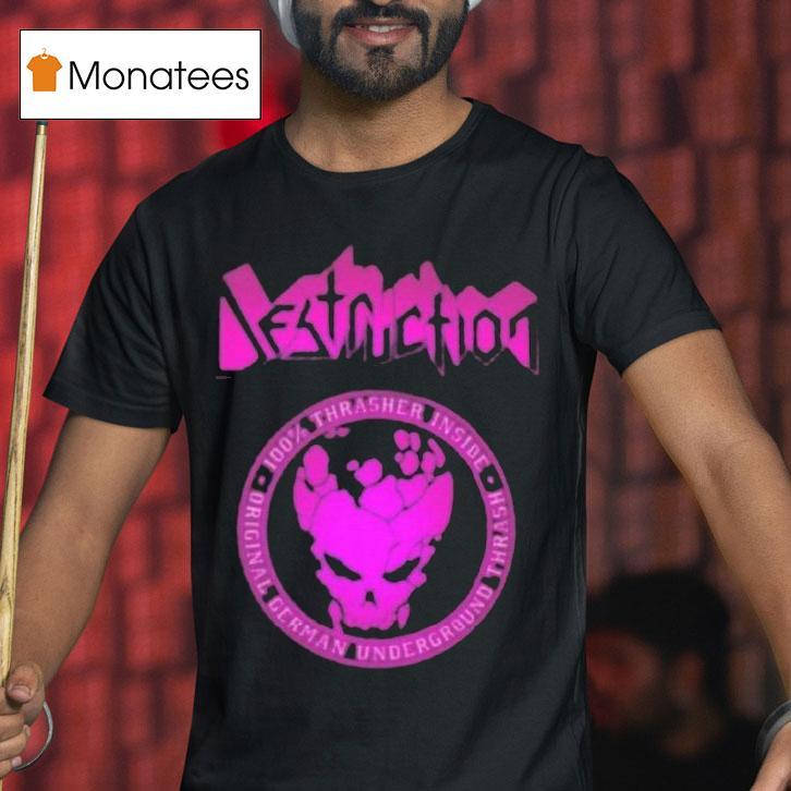 Destruction Thrasher Lila T Shirt Destruction Thrasher Lila T Shirt
