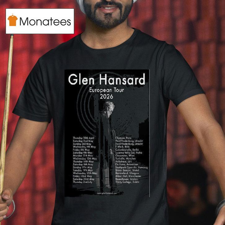 Glen Hansard European Tour T Shirt Glen Hansard European Tour T Shirt