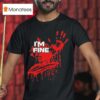 Glock I M Fine Handprint Blood T Shirt