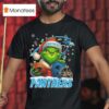 Grinch X Carolina Panthers Ball And Helmet Merry Christmas T Shirt