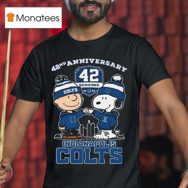 Indianapolis Colts Nd Anniversary Snoopy And Charlie Brown High Figh T Shirt Indianapolis Colts Nd Anniversary Snoopy And Charlie Brown High Figh T Shirt