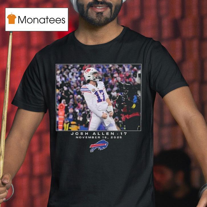 Josh Allen Buffalo Bills Nfl Flash Features Week T Shirt Josh Allen Buffalo Bills Nfl Flash Features Week T Shirt