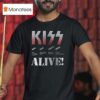 Kiss Alive Tour Graphic Band Signatures T Shirt