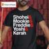 Los Angeles Dodgers Ampersand Stars Shohei Mookie Freddie Yoshi And Kersh T Shirt