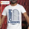 Los Angeles Dodgers White World Series Champions Wild Pitch T Shirt