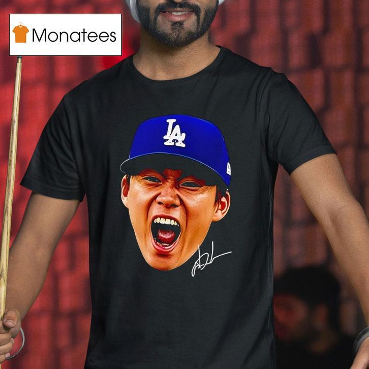 Los Angeles Dodgers Yoshinobu Yamamoto Signature T Shirt Los Angeles Dodgers Yoshinobu Yamamoto Signature T Shirt