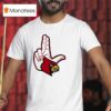 Louisville Cardinals L Hand Sign Logo T Shirt
