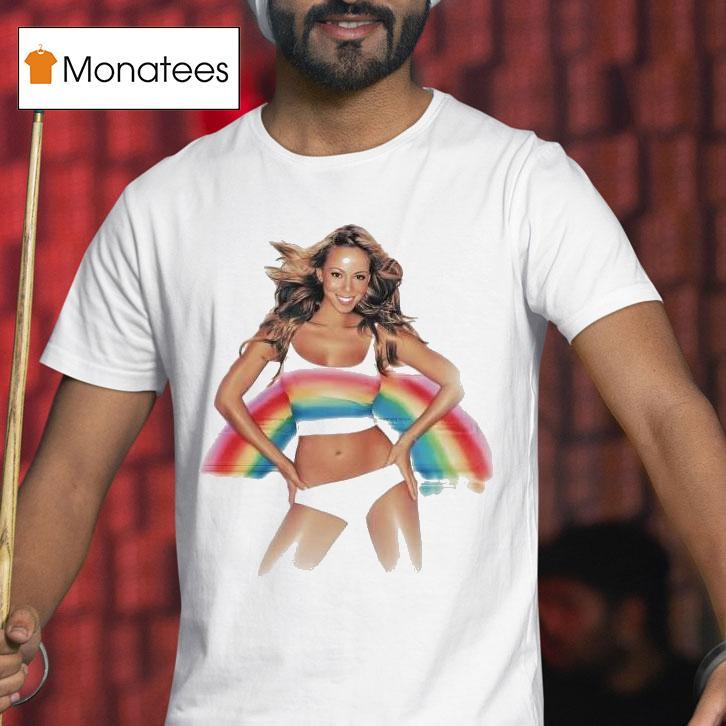 Mariah Carey Rainbow Photo T Shirt Mariah Carey Rainbow Photo T Shirt