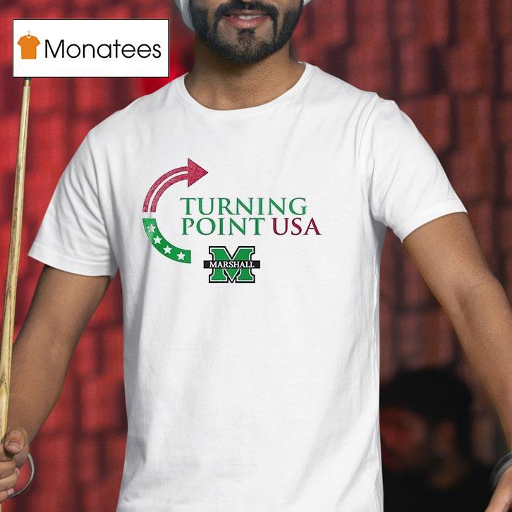 Marshall Thundering Herd X Marshall University X Charlie Kirk Turning Point Usa T Shirt Marshall Thundering Herd X Marshall University X Charlie Kirk Turning Point Usa T Shirt