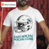 Miami Dolphins Anti Social Social Club Helme T Shirt