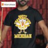 Michigan Wolverines Turkey Helmet Happy Thanksgiving T Shirt
