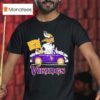 Minnesota Vikings X Snoopy And Woodstock Drive Car T Shirt