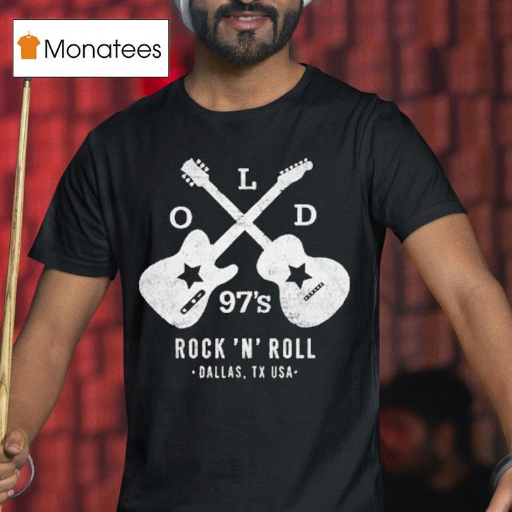 Old S Rock N Roll Dallas Tx Usa Guitar Logo T Shirt Old S Rock N Roll Dallas Tx Usa Guitar Logo T Shirt