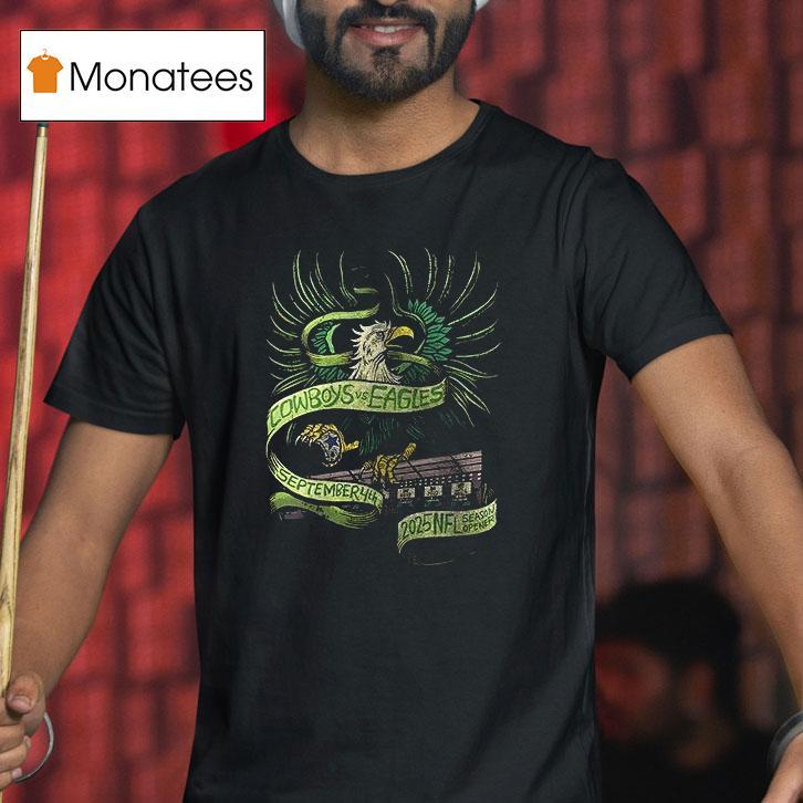 Philadelphia Eagles Vs Dallas Cowboys Nfl Season Opener Vintage Logo T Shirt Philadelphia Eagles Vs Dallas Cowboys Nfl Season Opener Vintage Logo T Shirt