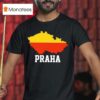 Praha Map Of The Czech Republic T Shirt