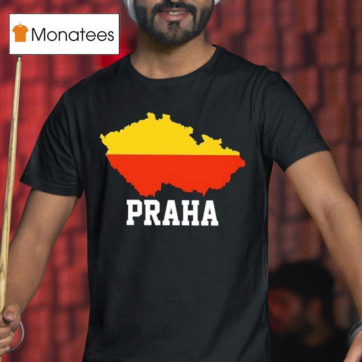 Praha Map Of The Czech Republic T Shirt Praha Map Of The Czech Republic T Shirt