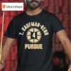 Purdue Basketball Trey Kaufman Renn Name Number Ball T Shirt