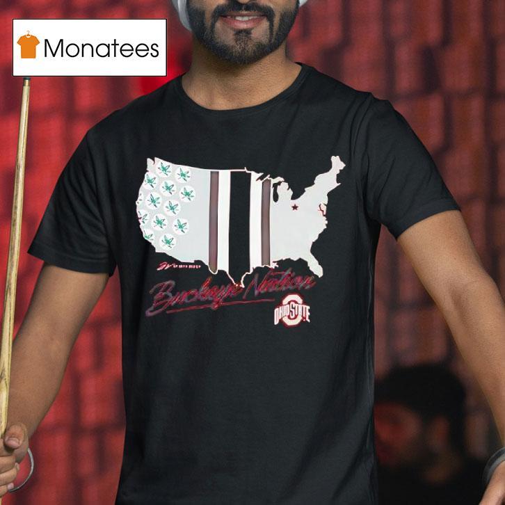 Red Ohio State Buckeye Nation T Shirt Red Ohio State Buckeye Nation T Shirt