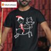 Rhenna Reindeer Santa Christmas T Shirt