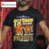San Diego Padres October Baseball Postseason Fight For The Faithful Mascot Logo T Shirt