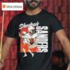 Shedeur Sanders Holding Football Cleveland Browns Highligh T Shirt