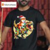 Shiba Inu Riding T Rex Christmas Funny T Shirt