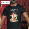 Snoopy And Charlie Brown X Denver Broncos With Christmas T Shirt