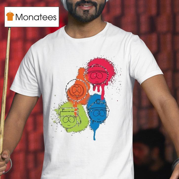 South Park Spray Paint Faces T Shirt South Park Spray Paint Faces T Shirt