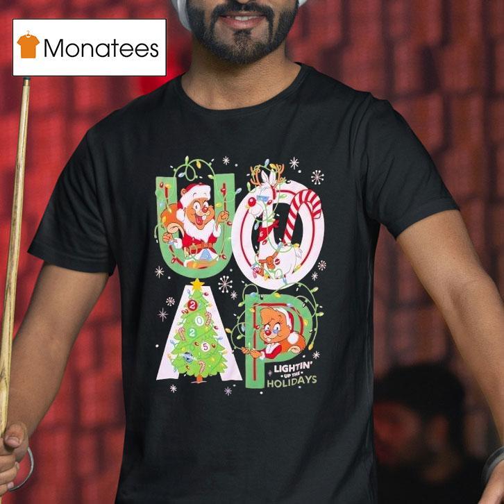 Squirrel Universal Studios Lightin Up The Holidays Christmas T Shirt Squirrel Universal Studios Lightin Up The Holidays Christmas T Shirt