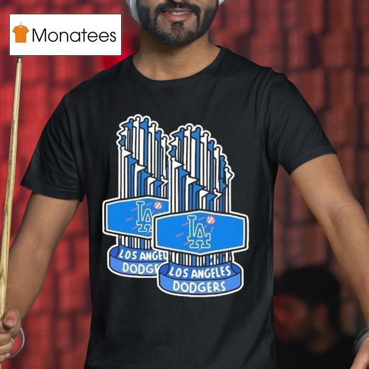 The Los Angeles Dodgers Back To Back World Series Champions Trophy T Shirt The Los Angeles Dodgers Back To Back World Series Champions Trophy T Shirt