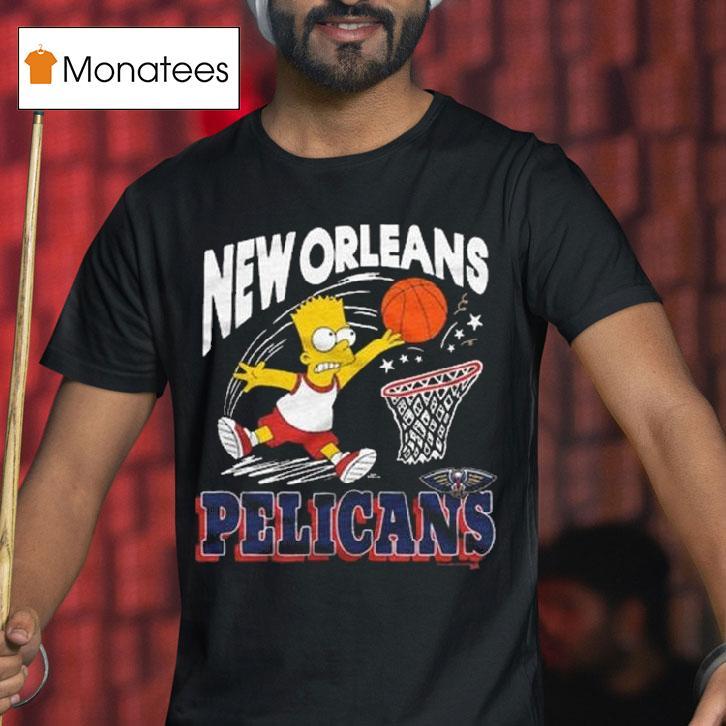 The Simpsons Bart X New Orleans Pelicans T Shirt The Simpsons Bart X New Orleans Pelicans T Shirt