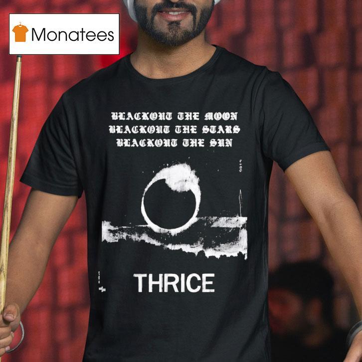 Thrice Blackou T Shirt Thrice Blackou T Shirt