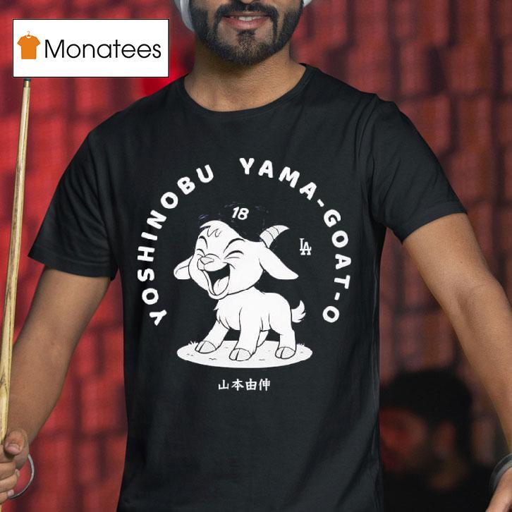 Yoshinobu Yamamoto Goat O Los Angeles Dodgers Graphic T Shirt Yoshinobu Yamamoto Goat O Los Angeles Dodgers Graphic T Shirt