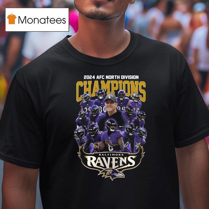 Afc North Division Champions Baltimore Ravens Team T Shirt Afc North Division Champions Baltimore Ravens Team T Shirt