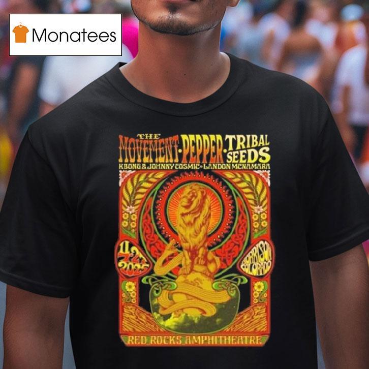 Red Rocks Tribal Seeds Pepper The Movemen T Shirt Red Rocks Tribal Seeds Pepper The Movemen T Shirt