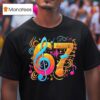 Music Notes Six Seven Ar T Shirt